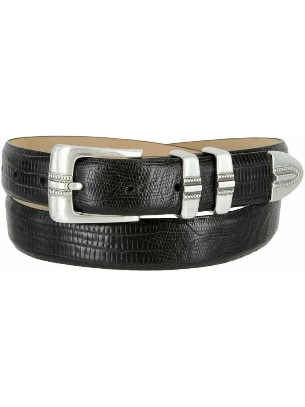 Genuine Full-Grain Cowhide Leather Golf Dress Belt - Stylish 1-1/8
